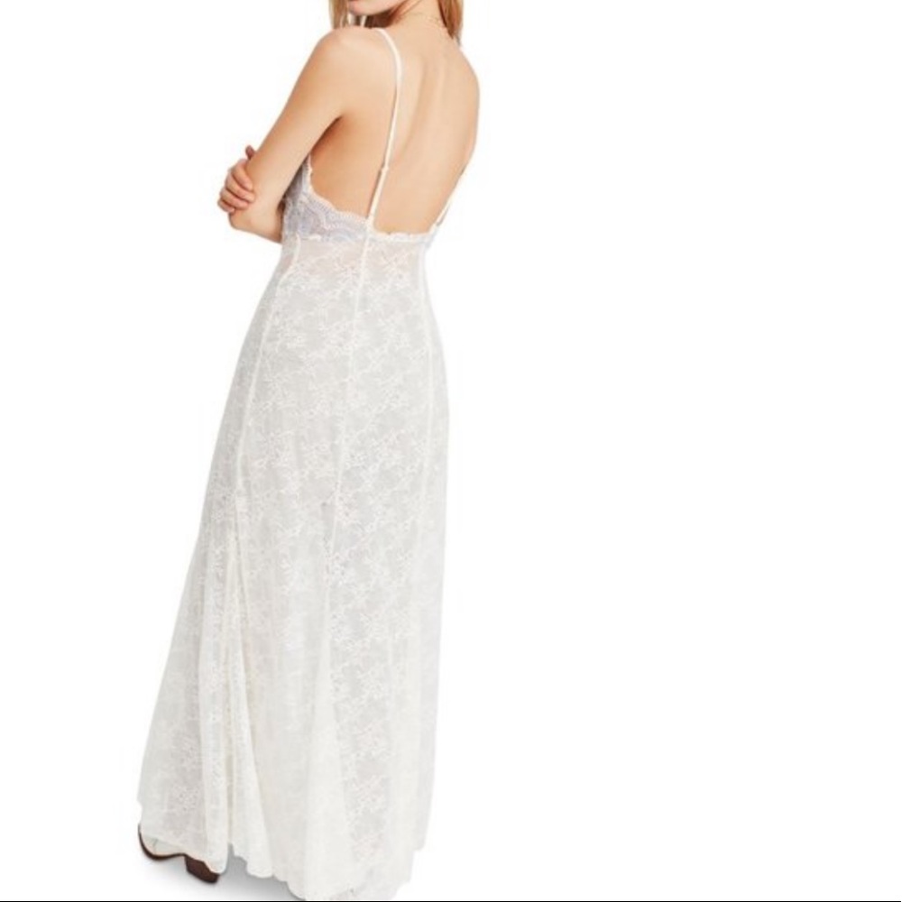 Free People Next to You lace button down dress - Picture 2 of 8